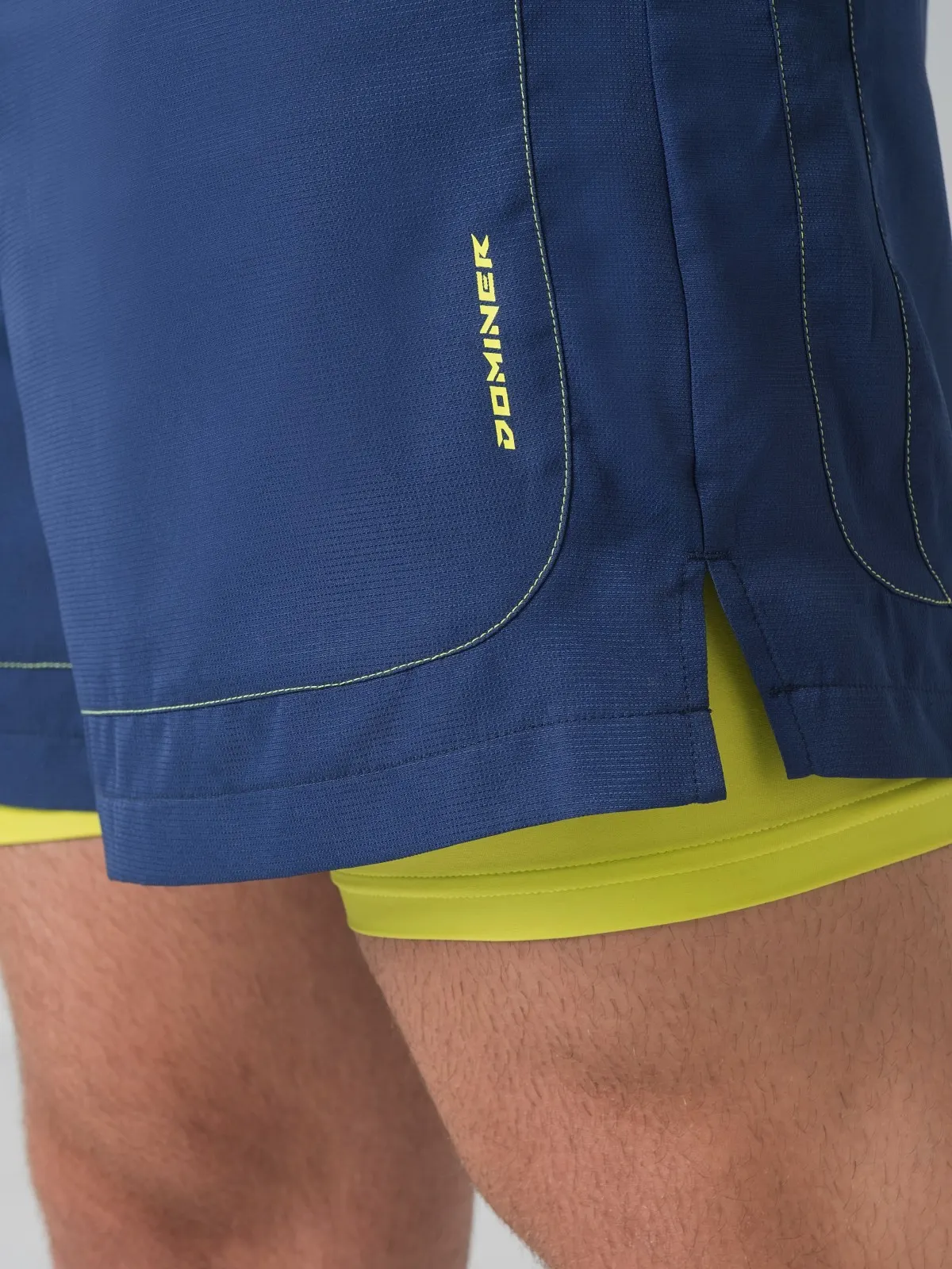 Flex Shorts Blue Navy / Yellow Fluo