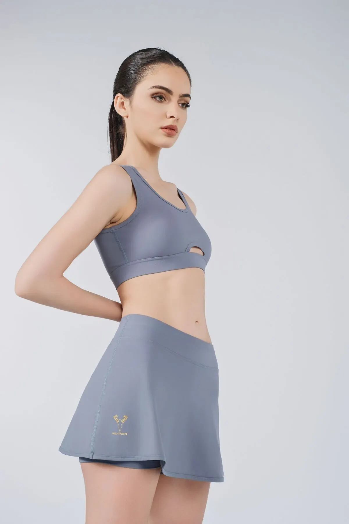 J.C Crop Top Cut Out Gri-Blu
