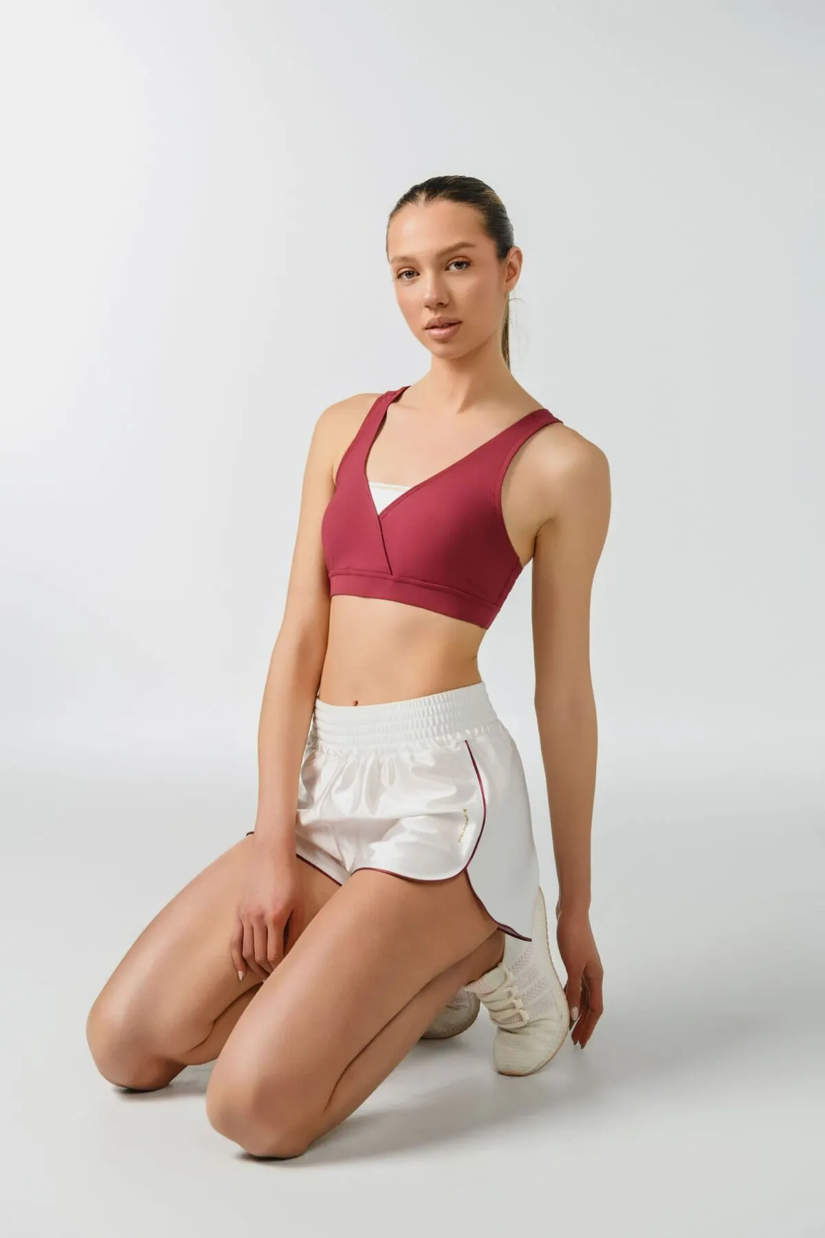 J.C Crop Top Comp Bordo