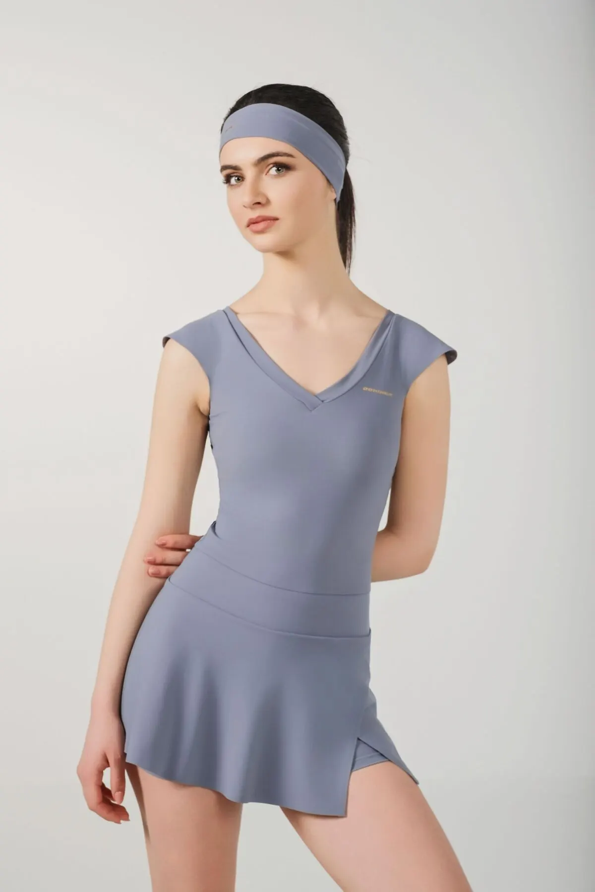 J.C Fustan Tenisi Classy Gri-Blu